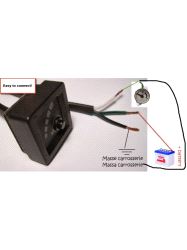 Invendig  LED indikator for fyllem. KOMPLETT på gassfl. 4014