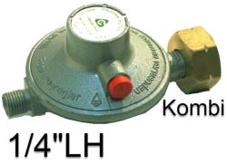 Regulator 30mbar Kombi x 1/4" venstre EN16129