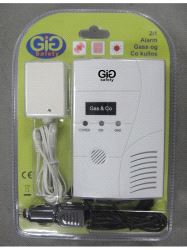 GiG Safety Gass og Co alarm for 12V og 230V
