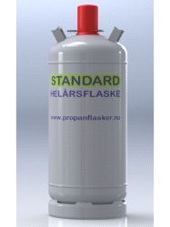 Flaske standard stål 17kg  POL