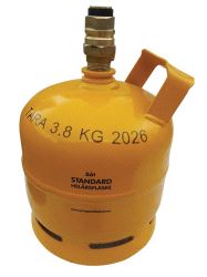 Flaske 2 kg stål standard Jumbo Båtflaske REV.