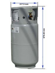 Truck flaske 16,5 liler i stål